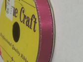 10mm Satin Ribbon - Hot Pink/Silver 8m 