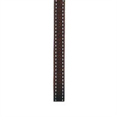 10mm Grosgrain Stitched Brown 3m 