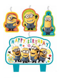 DESPICABLE ME BIRTHDAY CANDLE SET