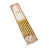 GOLD GLITTER DIPPED CAKE CANDLES (PACK OF 12)