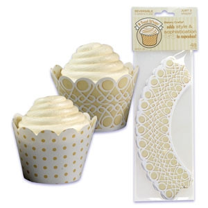  Bakery Crafts Reversible ScrollTreat Wraps 48pc