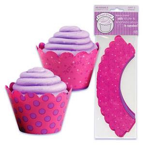 Bakery Crafts Reversible Baby Girl Treat Wraps 48pc