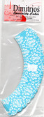 Blue and white Damask Cupcake Wrappers 12 pkt