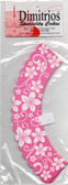 Pink and white Frangipani Cupcake Wrappers 12 pkt