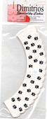 White and Black Paws Cupcake  Wrappers 12 pkt