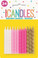 24 Spiral Candles Pink Assorted - Bright White, Lovely Pink, Hot Pink & Gold