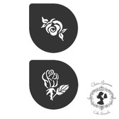 Claire Bowman Cake Stencil Scarlett Roses