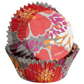 Wilton ColorCups Colorful Flowers on Gray 36pc