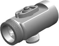 VALVE HOSELINE TEE #TAKEOFF# (⁫W/OUT ADAPTERS) 
