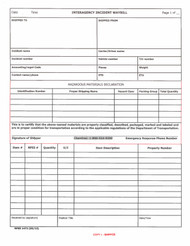 FORM INTERAGENCY INCI WAYBILL (OF-316)