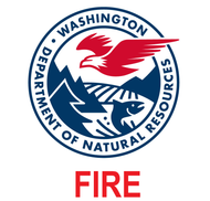 DECAL DNR FIRE LOGO RED LETTER 15x15