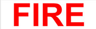 DECAL "FIRE" 4" x 12" FOR ENGINES