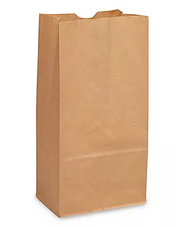 BROWN PAPER LUNCH BAG 7 1/16 X 4 1/2 X 13 3/4  500/BN