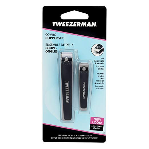 Tweezerman Deluxe Nail Clipper Set Large And Regular Sizes For