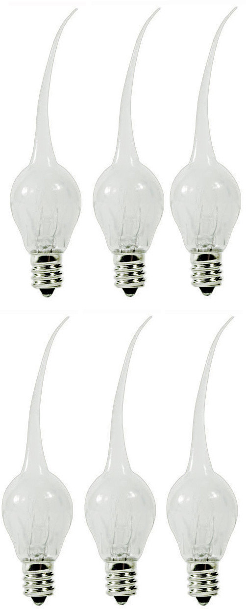 creative hobbies 6 watt s6 shape silicone dipped silicone dipped candle light bulbs