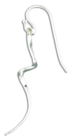 Contemporary Silver Earring