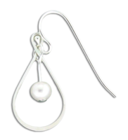 Sterling Silver and  Pearl Earrings