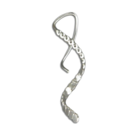 Beaded Mini Spiral Earrings