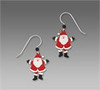 Two-Part Santa Claus Earrings