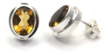 Citrine Post Earrings (3606)