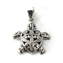 Sterling Silver Turtle Pendant (3608)