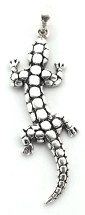 Sterling Silver Gecko Pendant (3610)