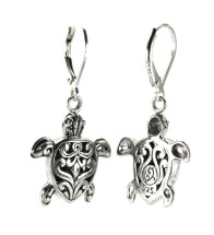 Sterling Silver Turtle Earrings (3613)