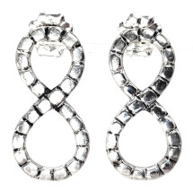 Sterling Silver Infinity Earrings (3617)