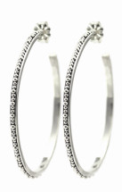 Large Beaded Hoops (3618)