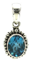 Blue Topaz Necklace (3625)