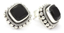 Black Onyx Post Earrings (3627)
