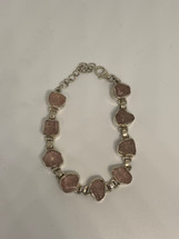 Rose Quartz Link Bracelet (3659-NC)