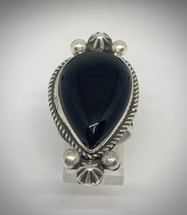 Black Onyx Ring Size 7 (3827)