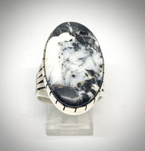 White Buffalo Ring Size 10.5 (3915)