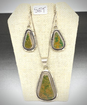 Turquoise Necklace and Earring Set (3967)