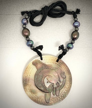 Dan Townsend Shell Gorget- Key Marco Dolphin (4089)