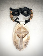 Dan Townsend Shell Gorget- Cross (4098)