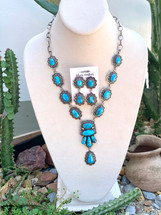 Blue Ridge Turquoise Necklace and Earrings Set (4108)