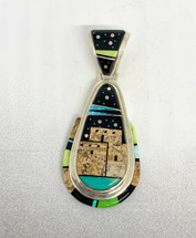Calvin Begay Inlay Pendant (4157)