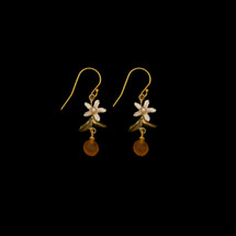 Michael Michaud Orange Blossom Earrings (4169)