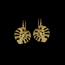 Michael Michaud Monstera Earrings (4171)