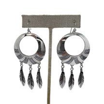 Statement Feather Earrings (4218)