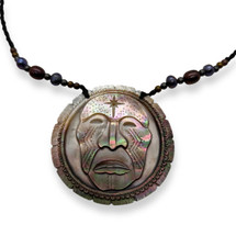 Dan Townsend Shell Gorget- Cherokee Mask (4289)