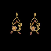 Peach Blossom Wreath Earrings (4313)