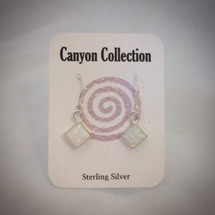 Opal and Sterling Silver Earrings