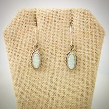 Cultured Opal and Sterling Silver earrings