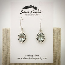 Green Amethyst Earrings ID-003