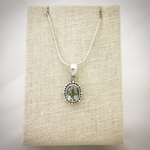 Green Amethyst Necklace ID-004