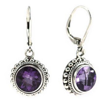 Amethyst Earrings- 3178