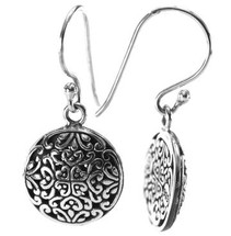 Silver Filagree Earrings- 3182